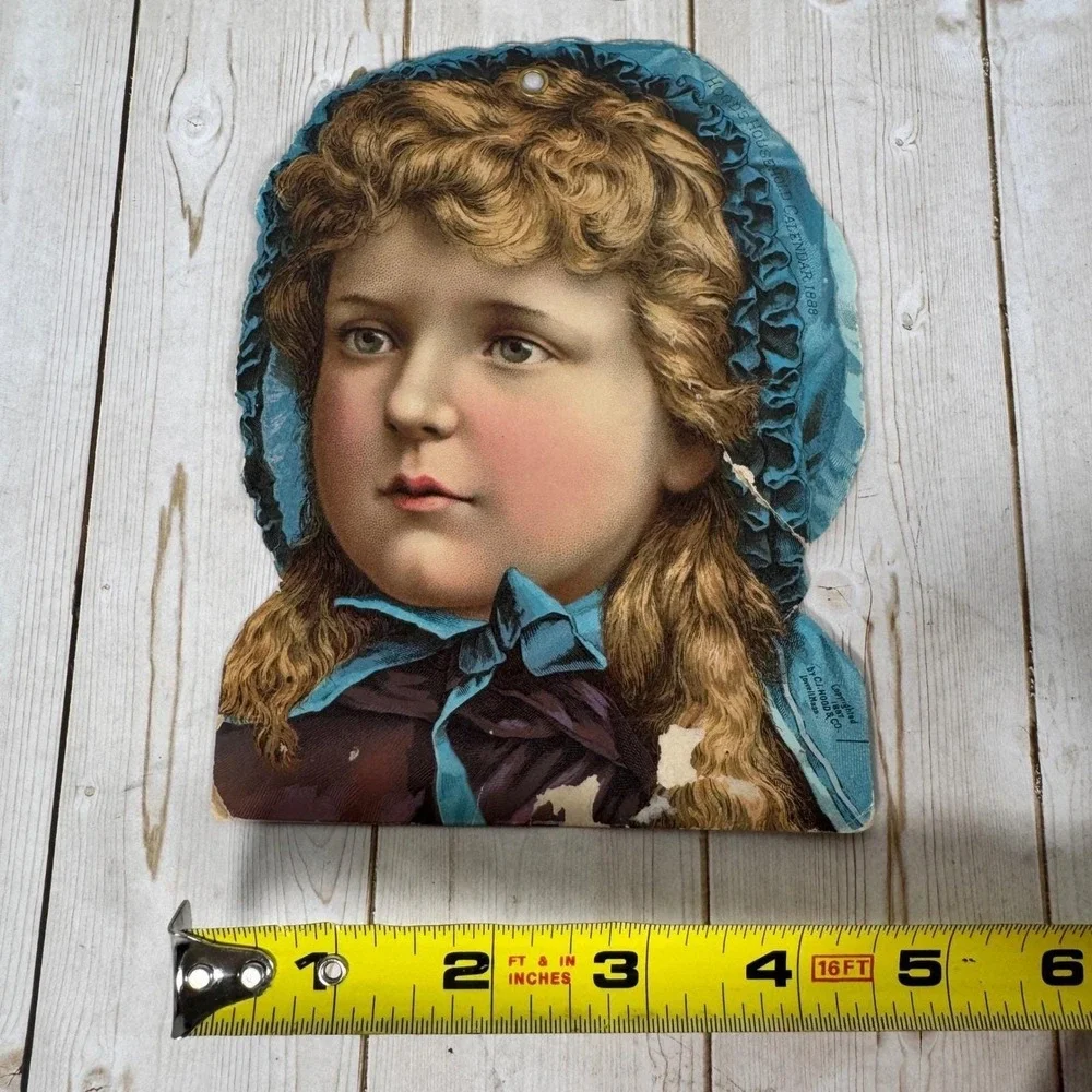 Hood's‎ Household Calendar 1888 by C.I. Hood & Co. 1887 Die-cut Cardstock
